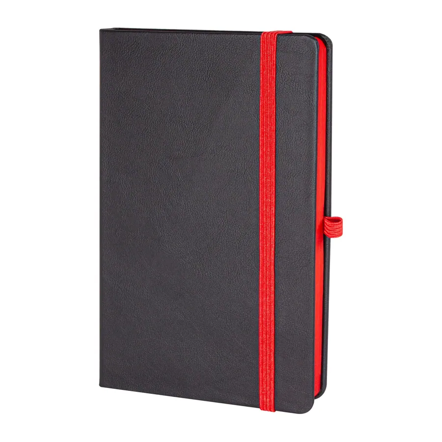 Tunalı Kırmızı Tarihsiz Defter (13x21 cm)