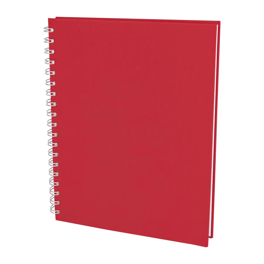 Seğmenler Kırmızı Kareli Spiralli Tarihsiz Defter (19x25 cm)