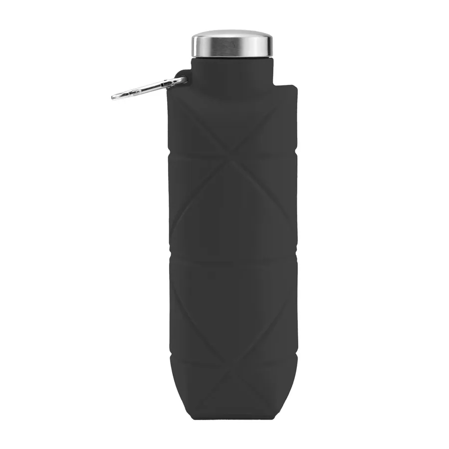 Aydeniz Siyah 700 ml Katlanabilir Silikon Matara