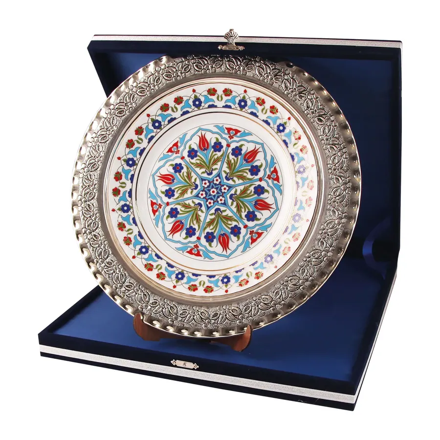 Gpt-01 Gümüş İşlemeli Plaket Tabak