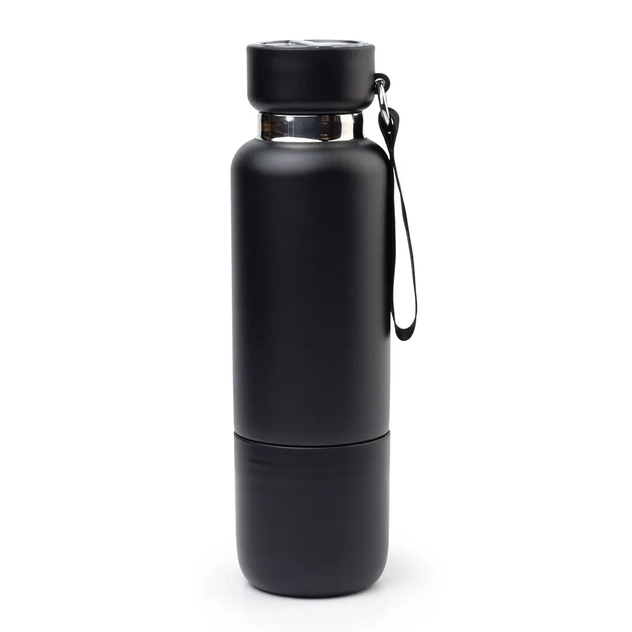 Uludağ Siyah 500 ml Bardaklı Termos