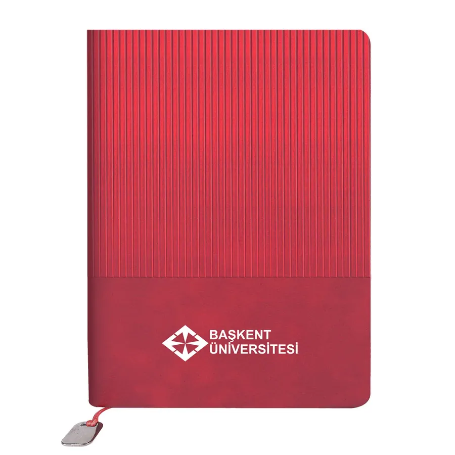 Dikmen Kırmızı Tarihsiz Defter (15x21 cm)