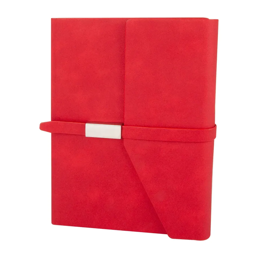 Mogan Kırmızı Tarihsiz Defter (15x21 cm)