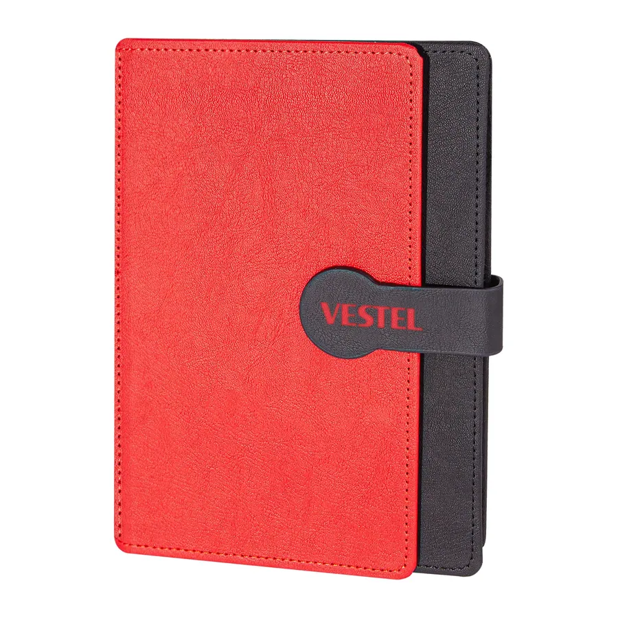 Saray Kırmızı Tarihsiz Defter (15x21 cm)