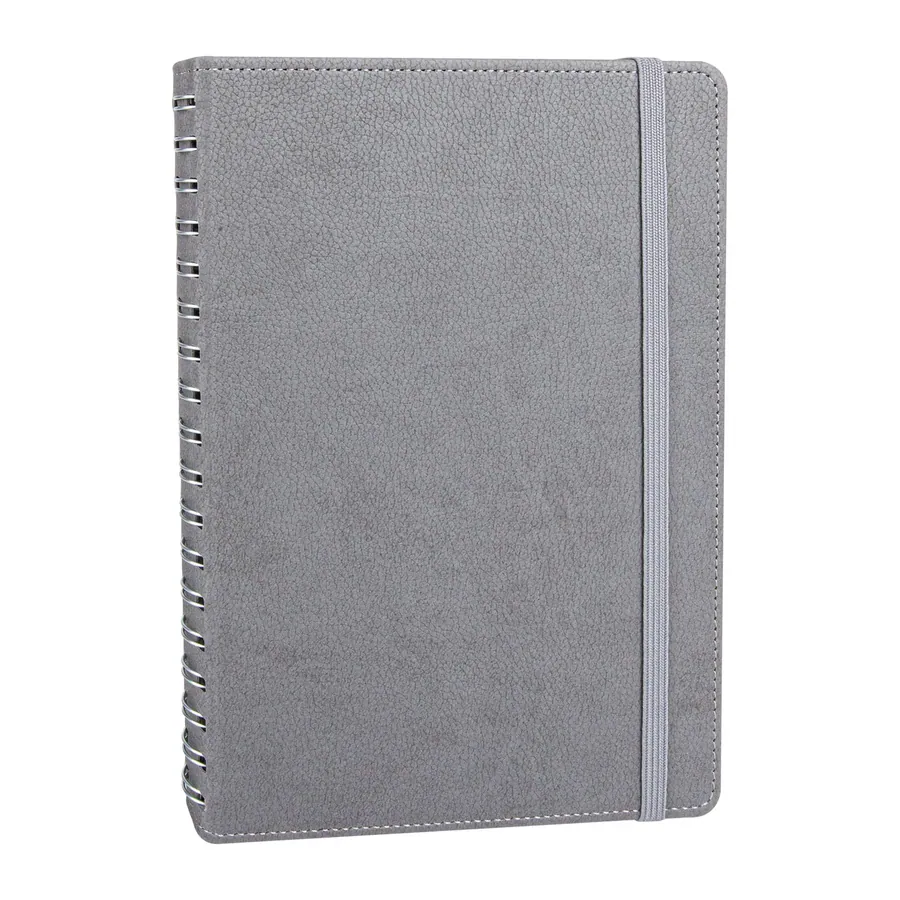 Söğütözü Gri Spiralli Tarihsiz Defter (17x24 cm)