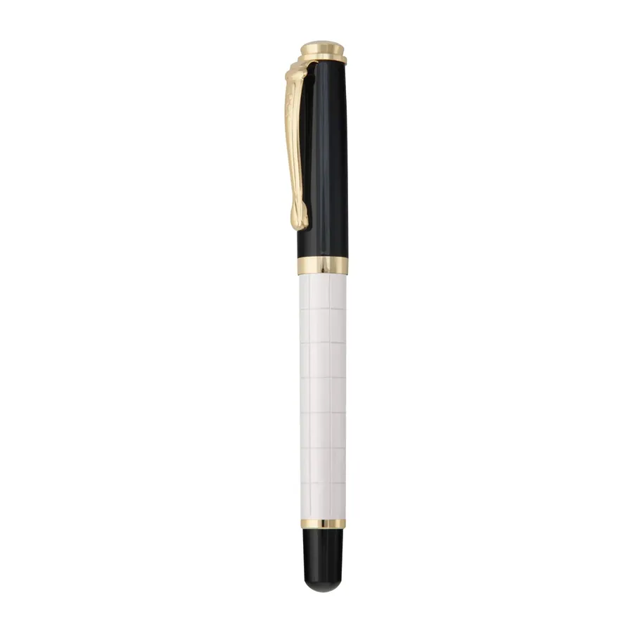 Yomra Beyaz Metal Roller Kalem