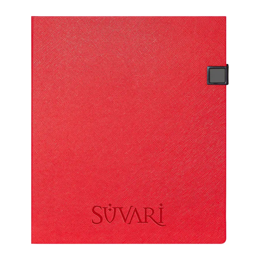 Esat Kırmızı Tarihsiz Defter (19x25 cm)