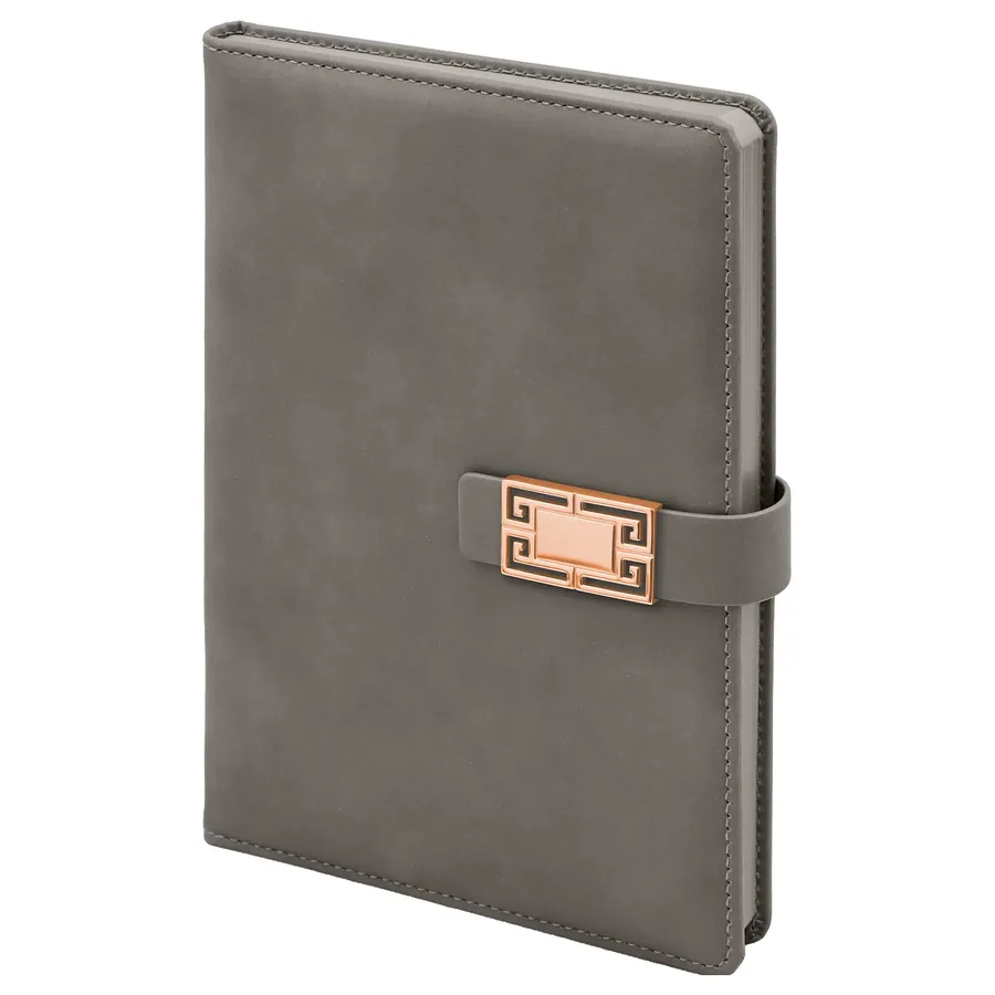 Öveçler Gri Tarihsiz Defter (15x21 cm)