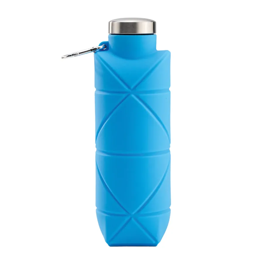 Aydeniz Mavi 700 ml Katlanabilir Silikon Matara