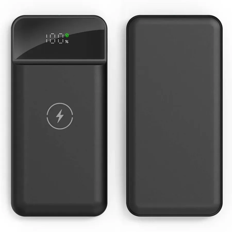 Üzümlü 10.000 mAh Siyah Wireless Powerbank