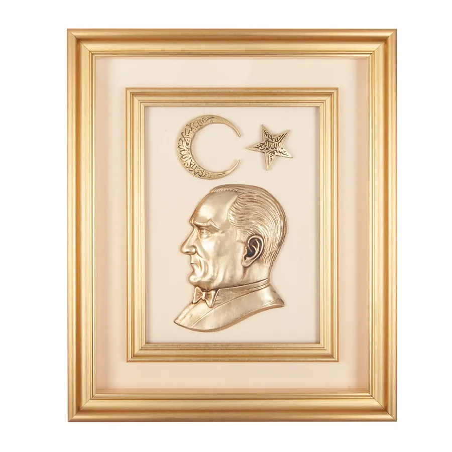 Öncü Bej Atatürk Kabartmalı Tablo