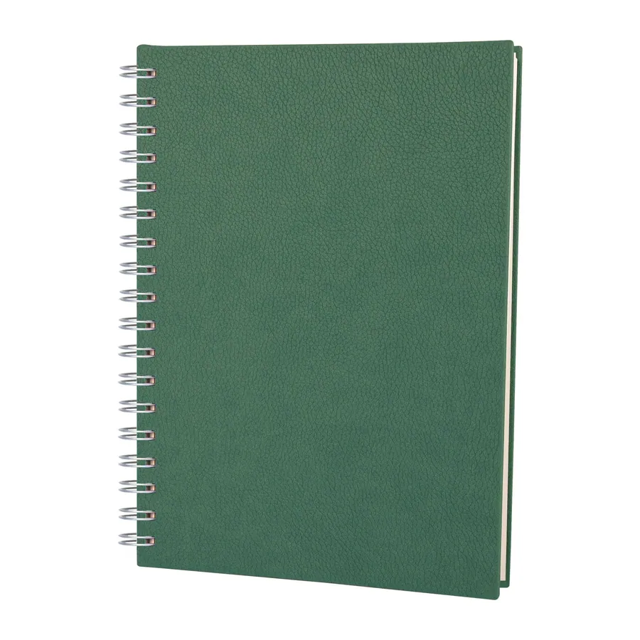 Altındağ Yeşil Kareli Spiralli Tarihsiz Defter (17x24 cm)