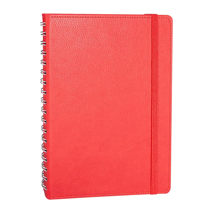 Söğütözü Kırmızı Spiralli Tarihsiz Defter (17x24 cm)