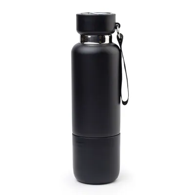 Uludağ Siyah 500 ml Bardaklı Termos
