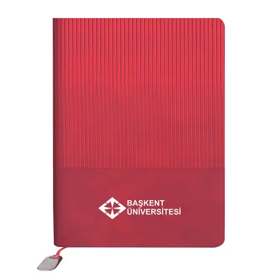 Dikmen Kırmızı Tarihsiz Defter (15x21 cm)