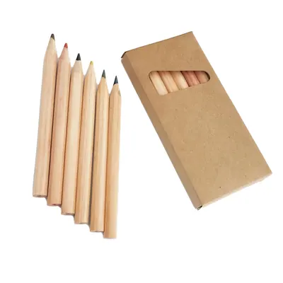 Yeşilli 6 Lı Naturel Yarım Boy Boyama Seti