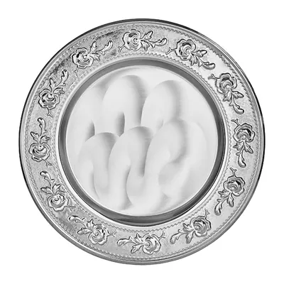 Gyt-02 Gümüş Yaldız İşlemeli Plaket Tabak