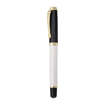 Yomra Beyaz Metal Roller Kalem