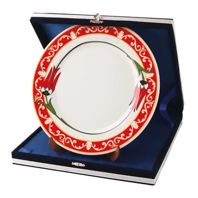 Pt-03 Düz İşlemeli Plaket Tabak