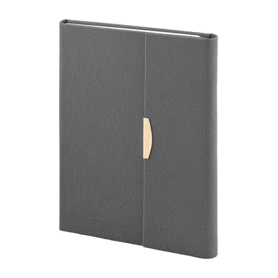 Bağlıca Gri Tarihsiz Defter (15x21 cm)