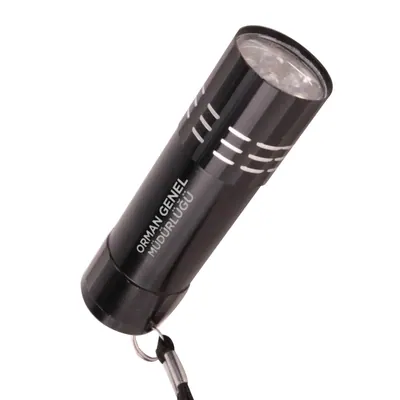 Kanarya Siyah 9 LED El Feneri