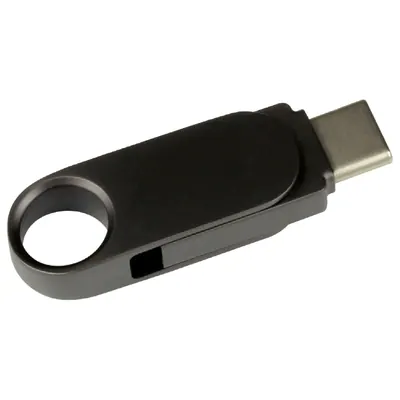 Bolkar Siyah 32 GB Mini Type-C Otg Metal USB Bellek