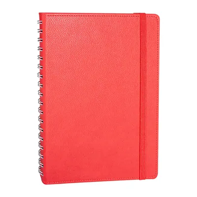 Söğütözü Kırmızı Spiralli Tarihsiz Defter (17x24 cm)