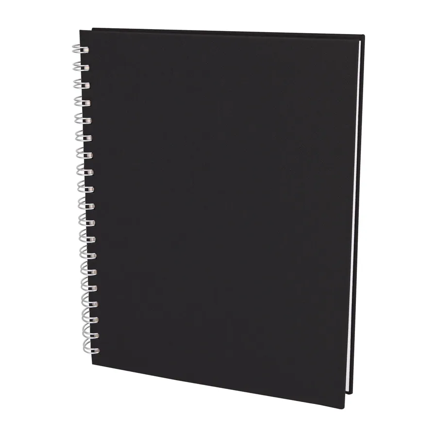 Seğmenler Siyah Kareli Spiralli Tarihsiz Defter (19x25 cm)