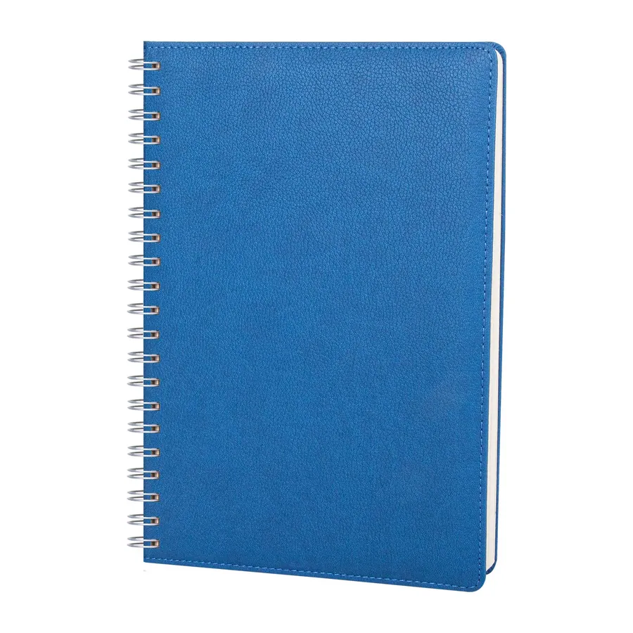 Plevne Lacivert Kareli Tarihsiz Spiralli Defter (20x28 cm)